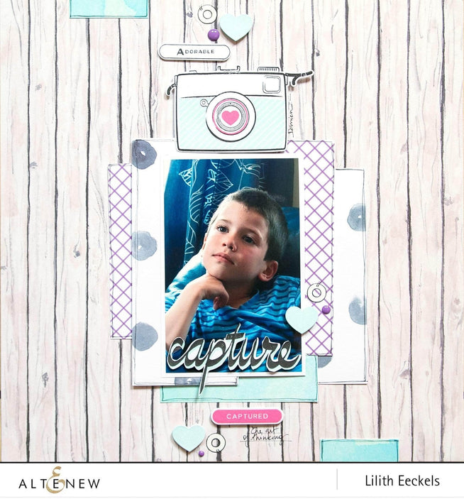 Altenew Stamp & Die Bundle Super Script Scrapbook Stamp & Die Bundle