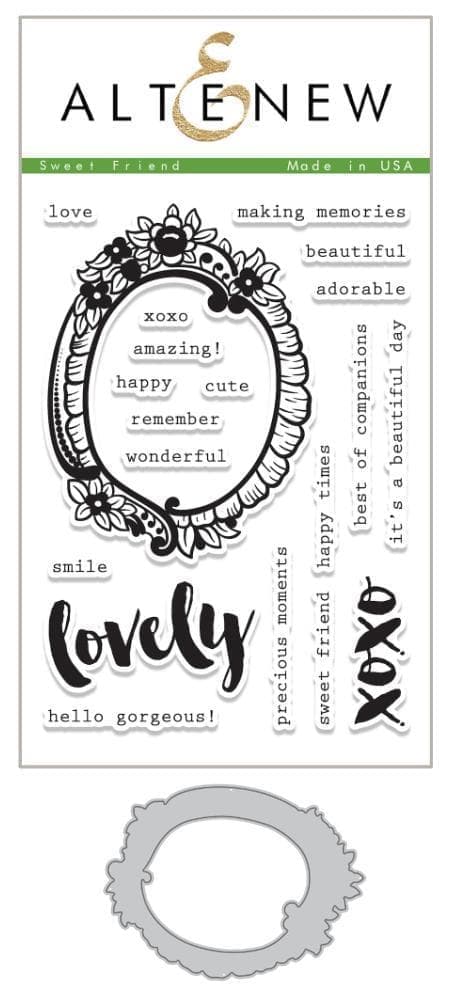 Altenew Stamp & Die Bundle Z - Sweet Friend Stamp & Die Bundle