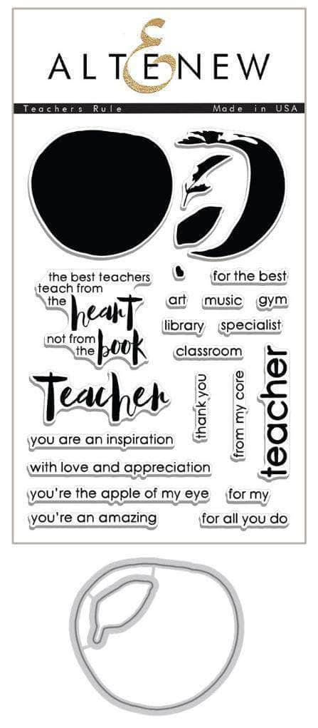 Altenew Stamp & Die Bundle Z - Teachers Rule Stamp & Die Bundle