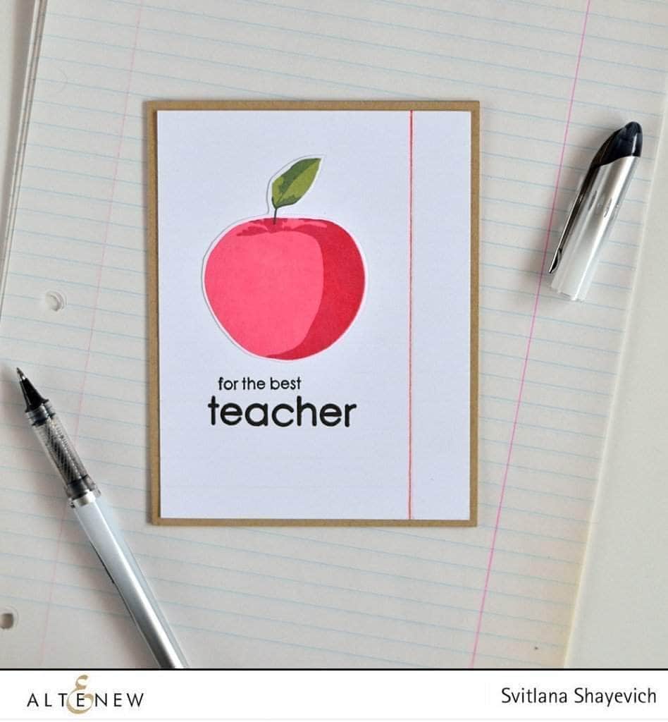 Altenew Stamp & Die Bundle Z - Teachers Rule Stamp & Die Bundle