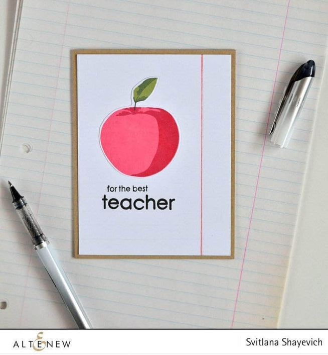 Altenew Stamp & Die Bundle Z - Teachers Rule Stamp & Die Bundle