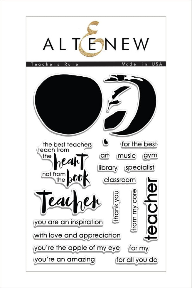 Altenew Stamp & Die Bundle Z - Teachers Rule Stamp & Die Bundle