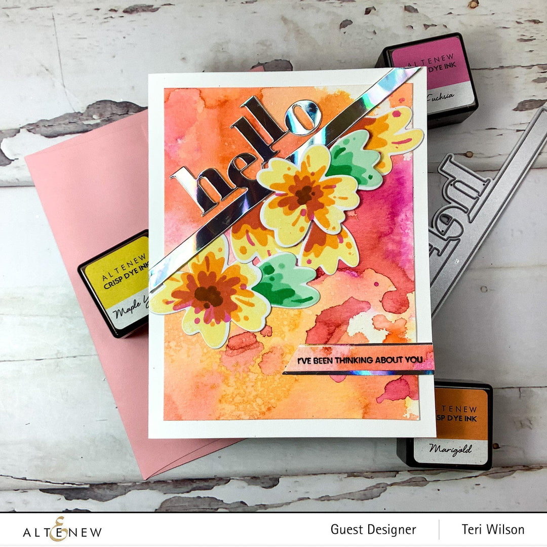 Altenew Stamp & Die Bundle Tiny Sentiments: Hello Stamp & Die Bundle