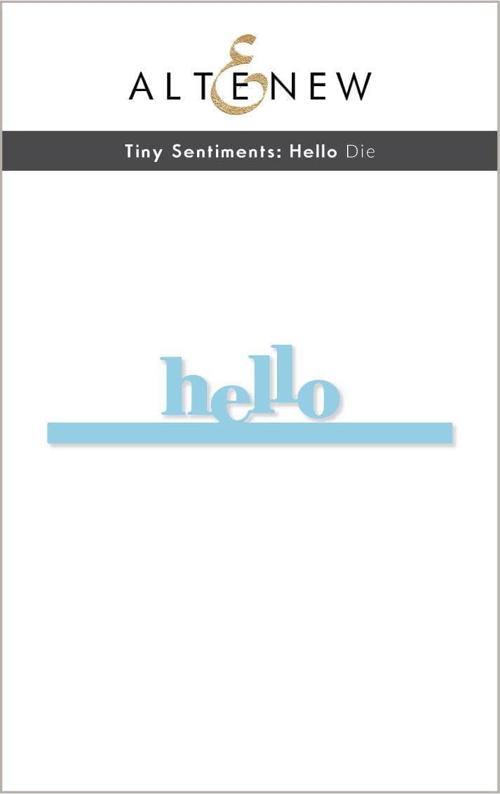 Altenew Stamp & Die Bundle Tiny Sentiments Hello