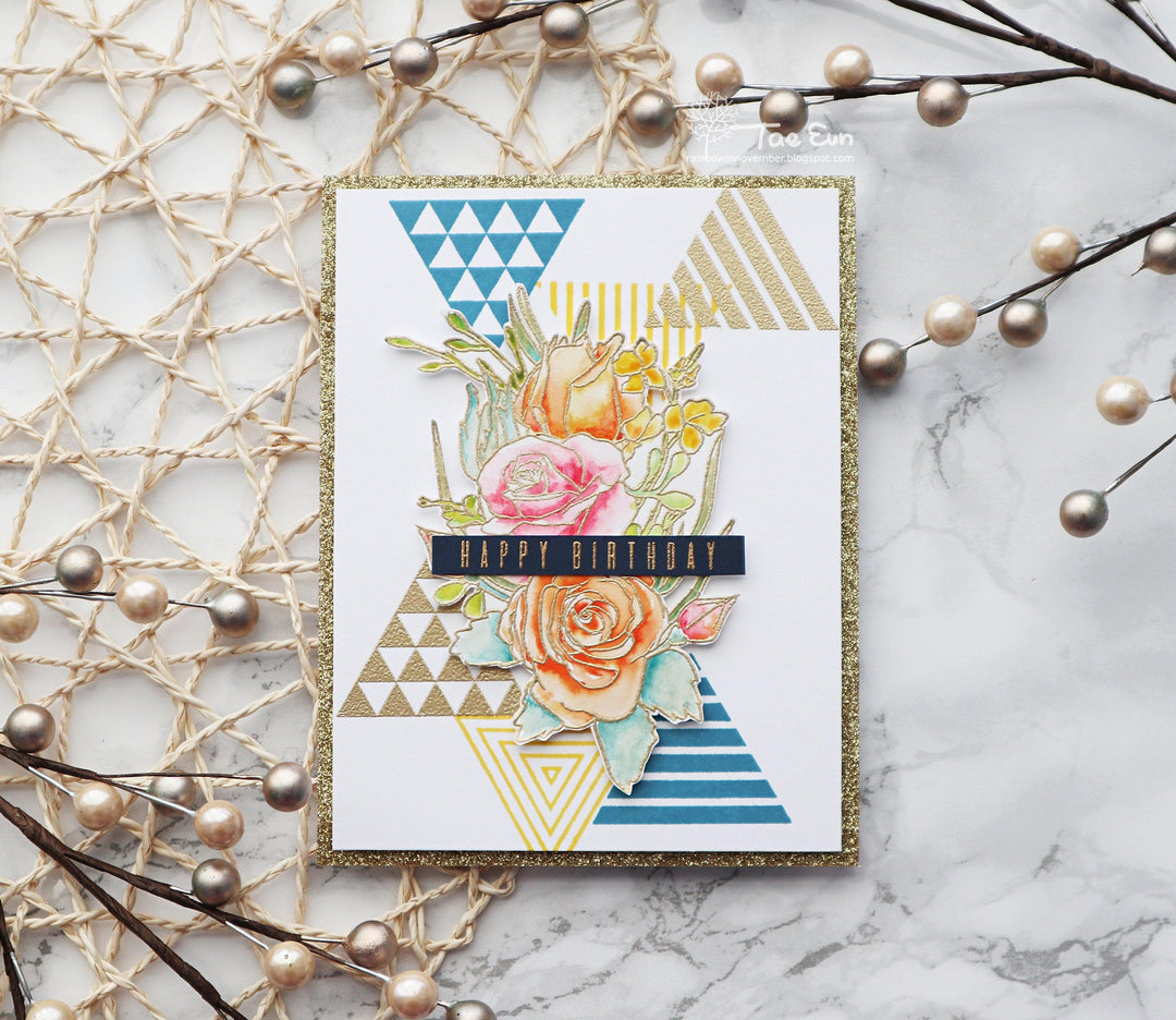 Altenew Stamp & Die Bundle Trigonometry Stamp & Die Bundle