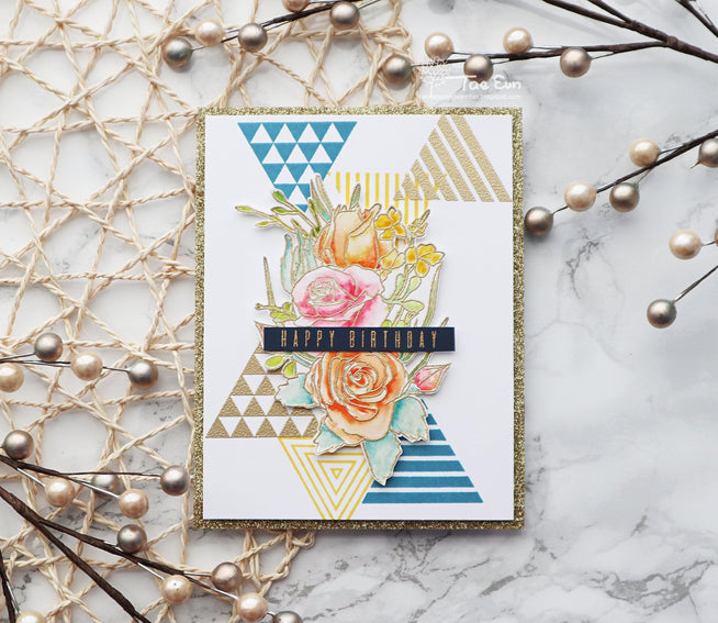 Altenew Stamp & Die Bundle Trigonometry Stamp & Die Bundle