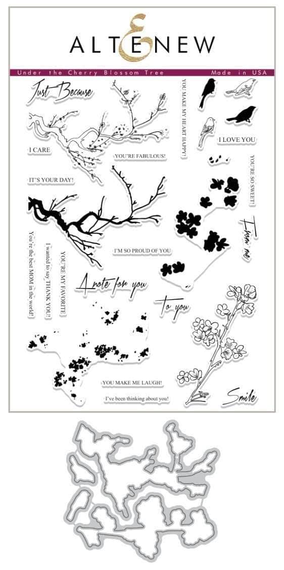 Altenew Stamp & Die Bundle Under the Cherry Blossom Tree Stamp & Die Bundle