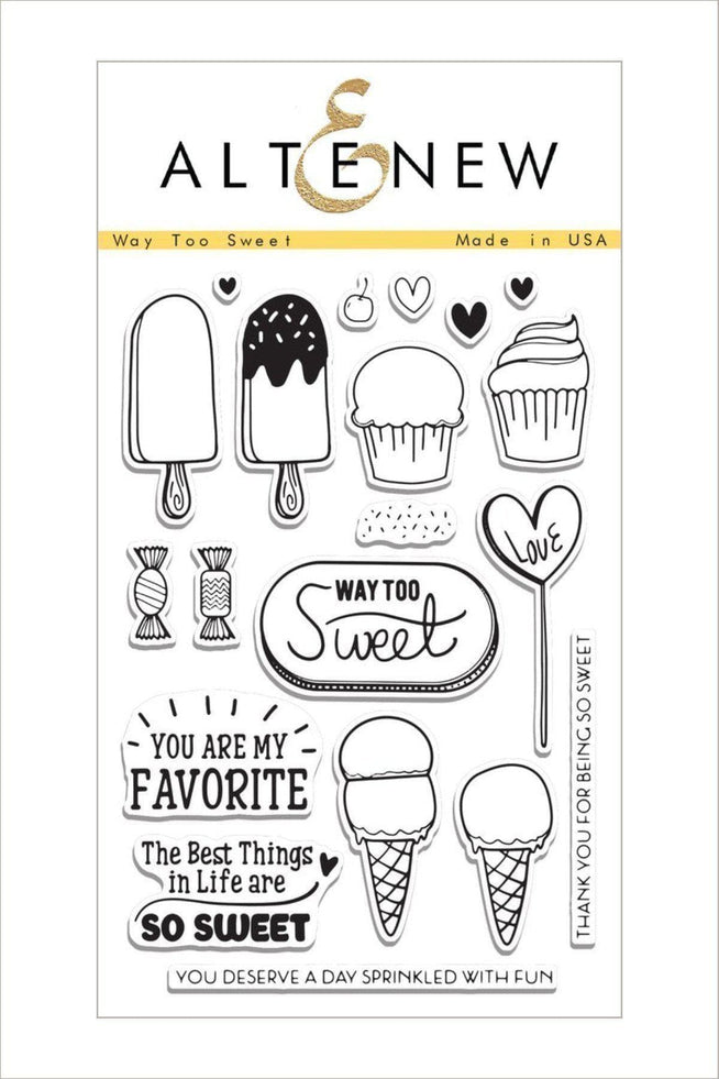 Altenew Stamp & Die Bundle Way Too Sweet Stamp & Die Bundle