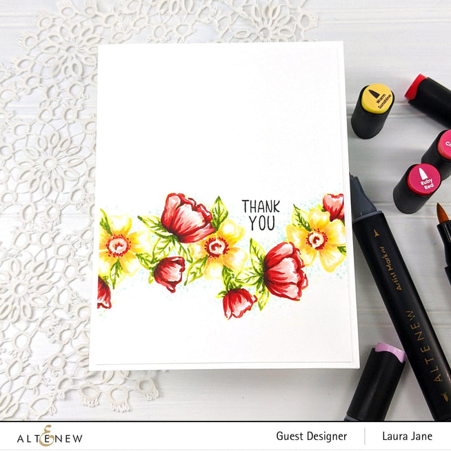 Altenew Stamp & Die Bundle Whimsical Flower Arrangement Stamp & Die Bundle