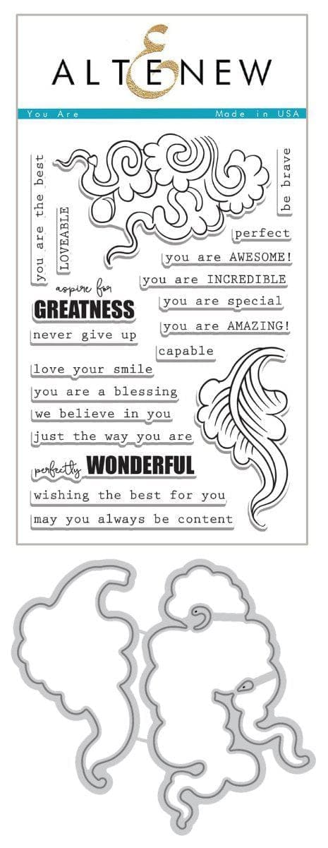 Altenew Stamp & Die Bundle You Are Stamp & Die Bundle