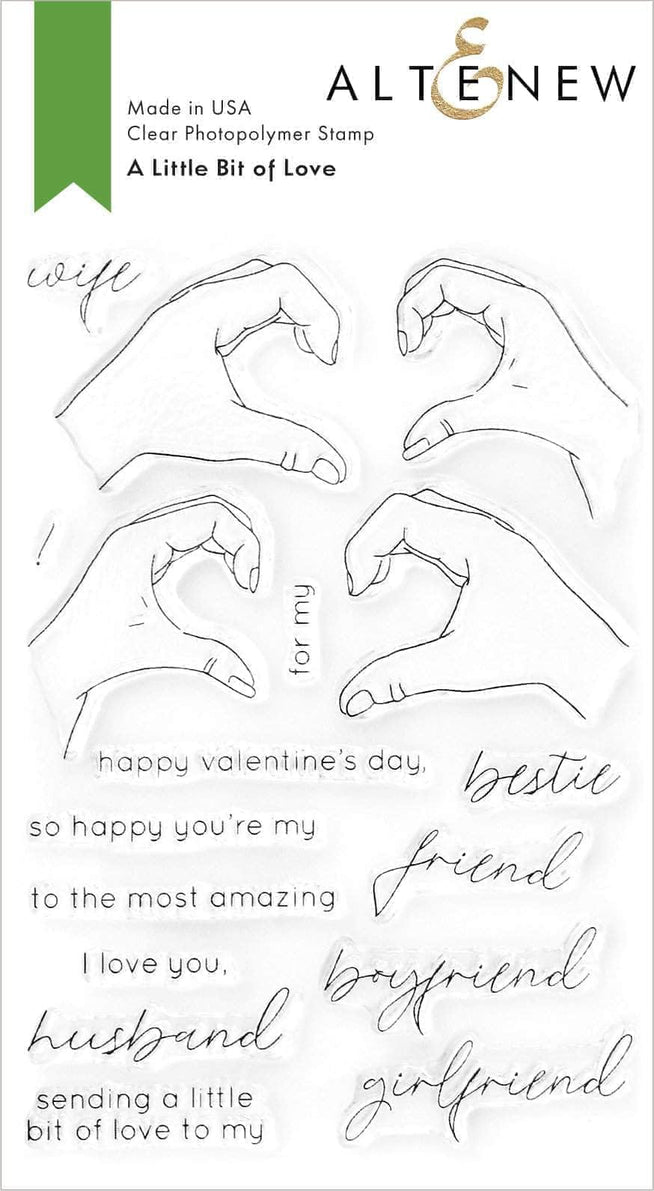 Altenew Stamp & Die & Stencil Bundle A Little Bit Of Love