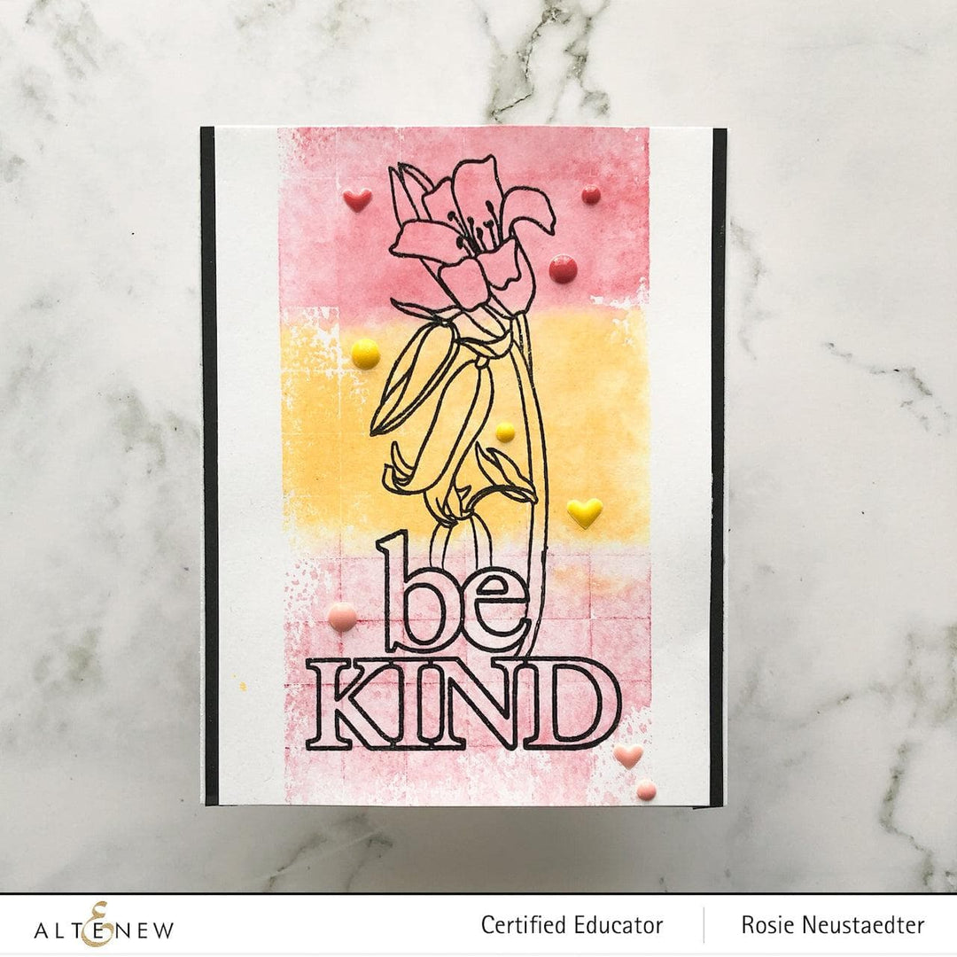 Altenew Stamp & Die & Stencil Bundle Always Be Kind Stamp & Die & Stencil Bundle