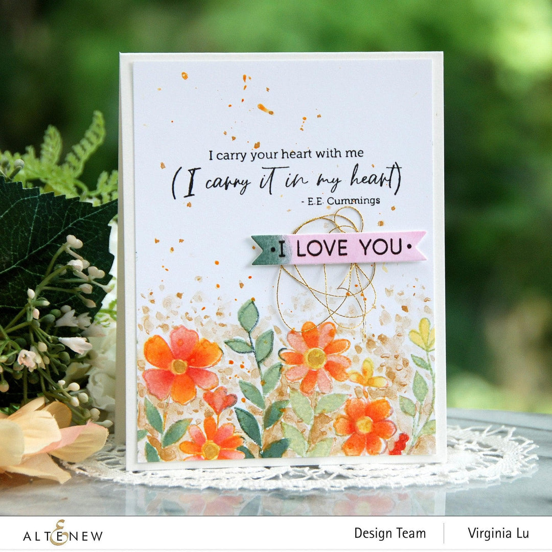 Altenew Stamp & Die & Stencil Bundle Arch of Flowers Stamp & Die & Stencil Bundle