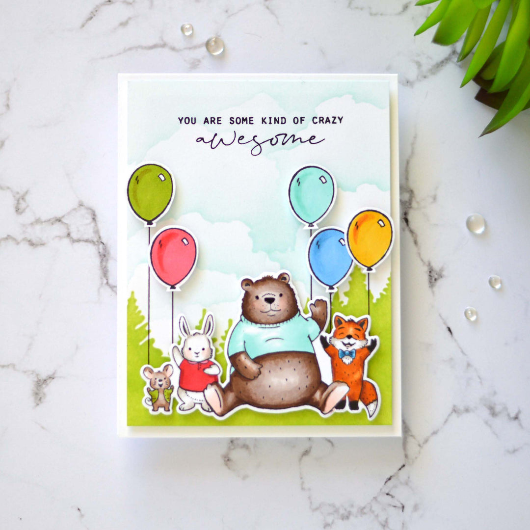 Altenew Stamp & Die & Stencil Bundle Baby Shower Stamp & Die & Coloring Stencil Bundle