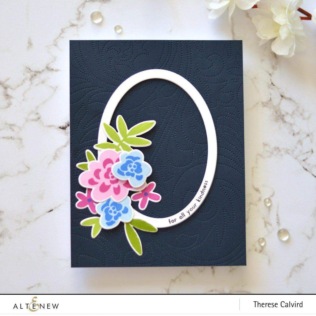Altenew Stamp & Die & Stencil Bundle Bold Bunch Stamp & Die & Mask Stencil Bundle