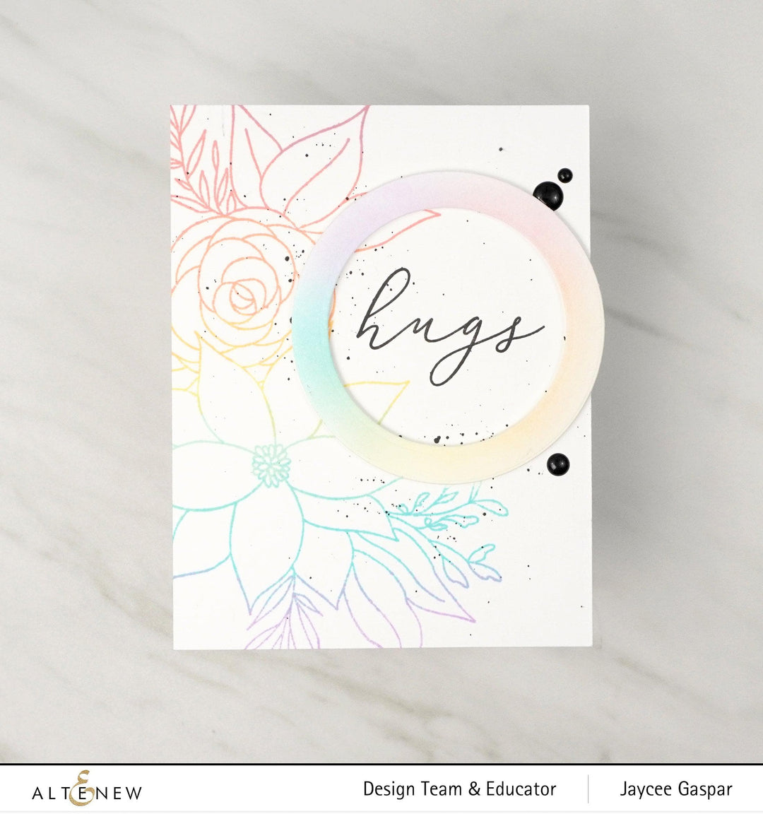 Altenew Stamp & Die & Stencil Bundle Calming Cluster Stamp & Die & Stencil Bundle