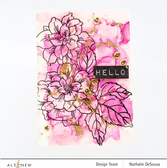 Altenew Stamp & Die & Stencil Bundle Courageous You Stamp & Die & Simple Coloring Stencil Bundle