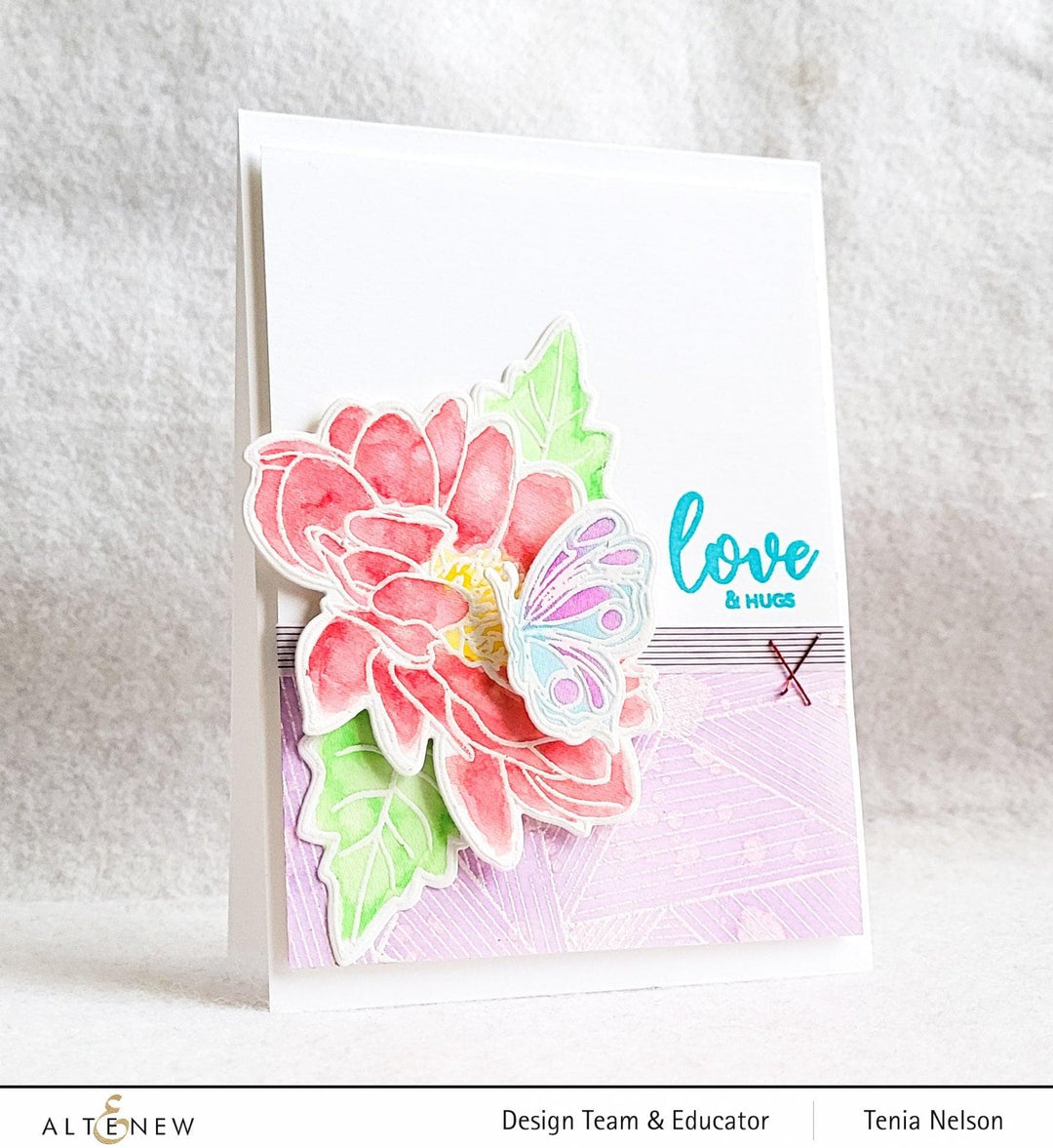 Altenew Stamp & Die & Stencil Bundle Dazzling Dahlia Stamp & Die & Stencil Bundle