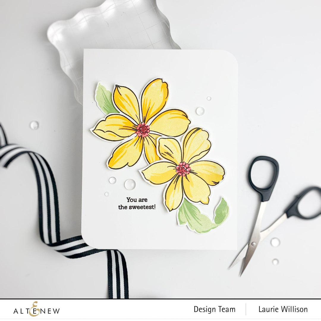 Altenew Stamp & Die & Stencil Bundle Fabulous Florets Stamp & Die & Mask Stencil Bundle