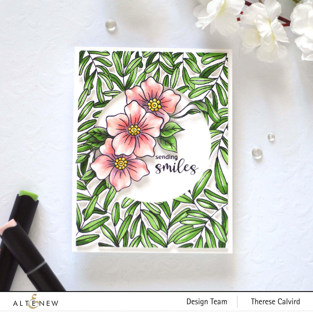 Altenew Stamp & Die & Stencil Bundle Floral Henna Stamp & Die & Stencil Bundle