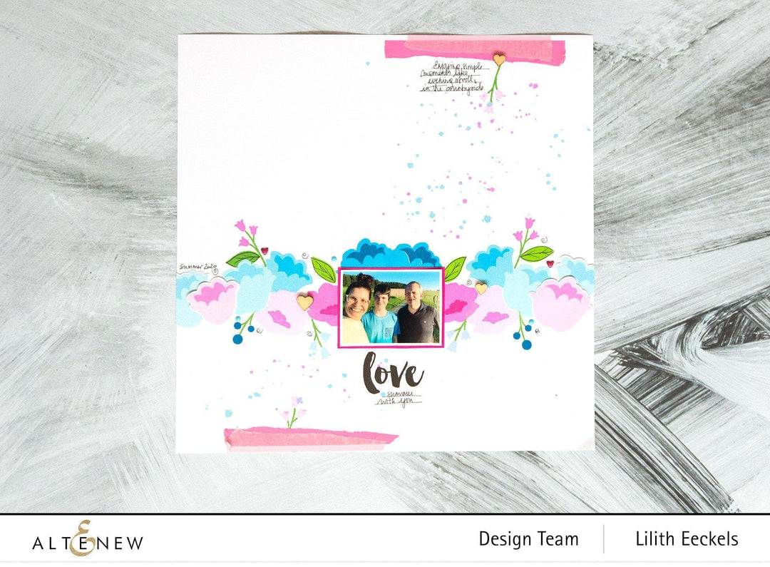 Altenew Stamp & Die & Stencil Bundle Floral Minimalism Stamp & Die & Mask Stencil Bundle