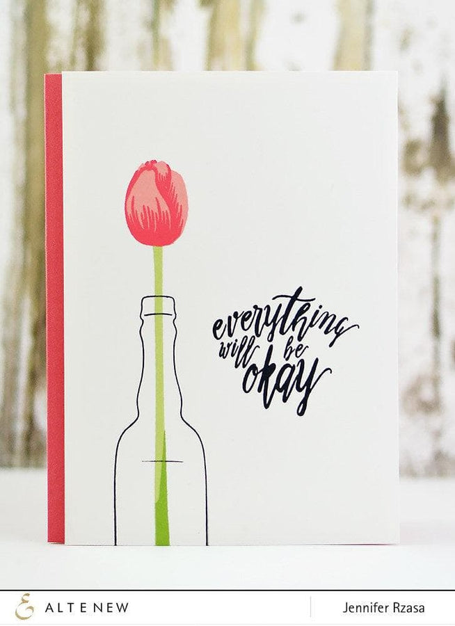 Altenew Stamp & Die & Stencil Bundle Floral Sprig Stamp & Die & Stencil Bundle