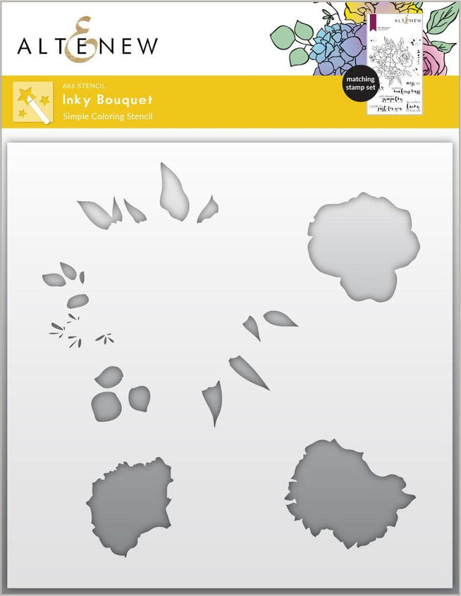 Altenew Stamp & Die & Stencil Bundle Inky Bouquet