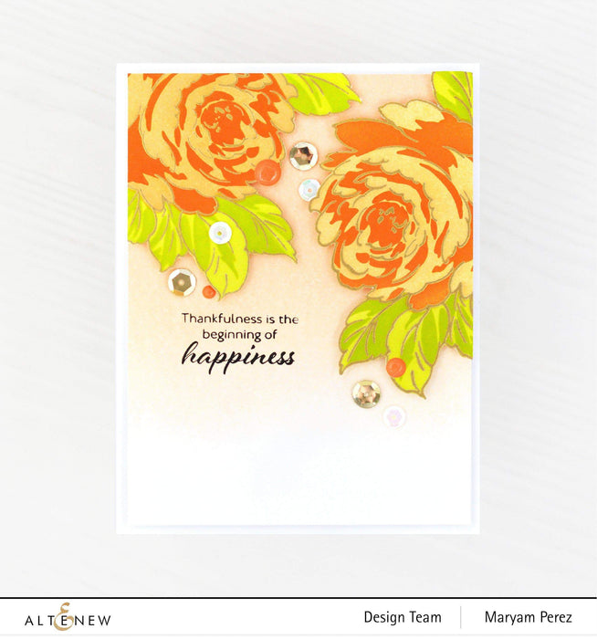 Altenew Stamp & Die & Stencil Bundle Kind Reminders Stamp & Die & Coloring Stencil Bundle