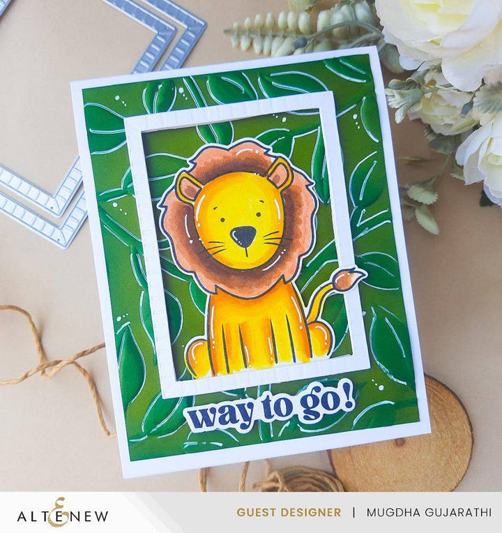 Altenew Stamp & Die & Stencil Bundle Little Safari