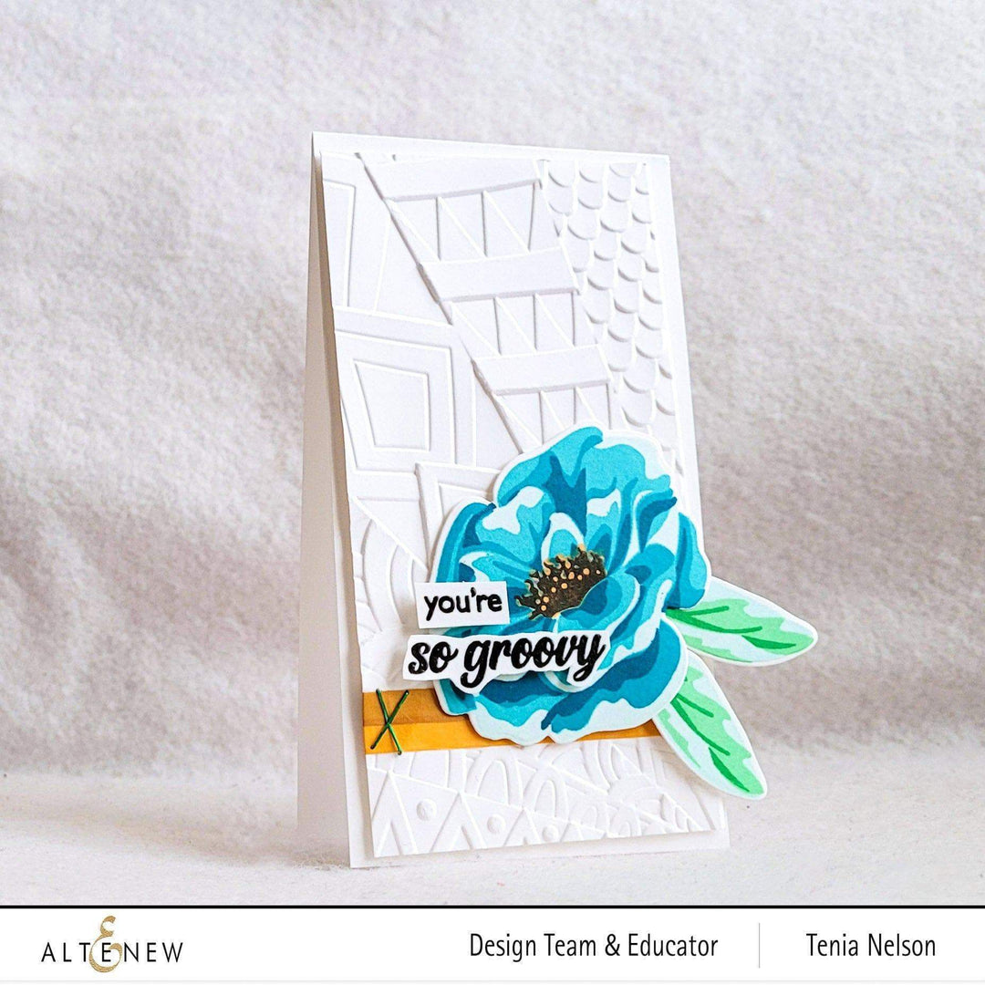 Altenew Stamp & Die & Stencil Bundle Marbled Bloom Stamp & Die & Stencil Bundle