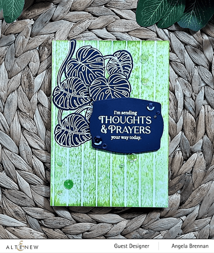 Altenew Stamp & Die & Stencil Bundle Monsteras and Quotes Stamp & Die & Stencil Bundle