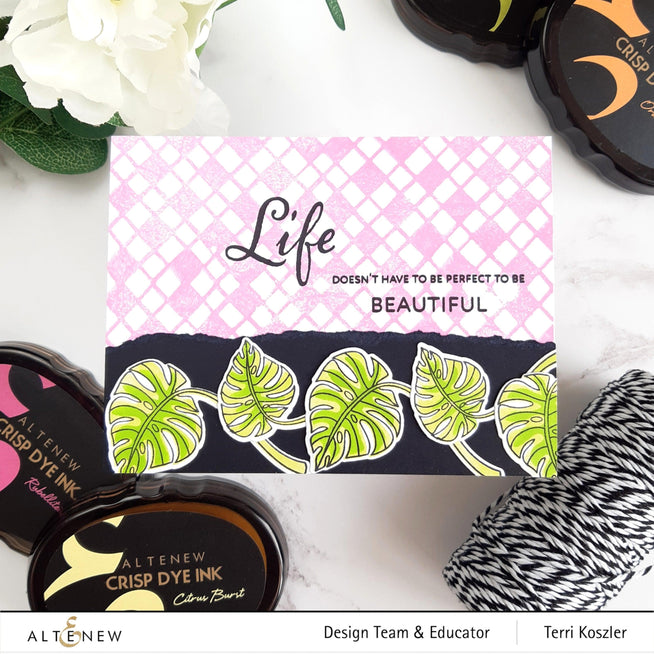 Altenew Stamp & Die & Stencil Bundle Monsteras and Quotes Stamp & Die & Stencil Bundle