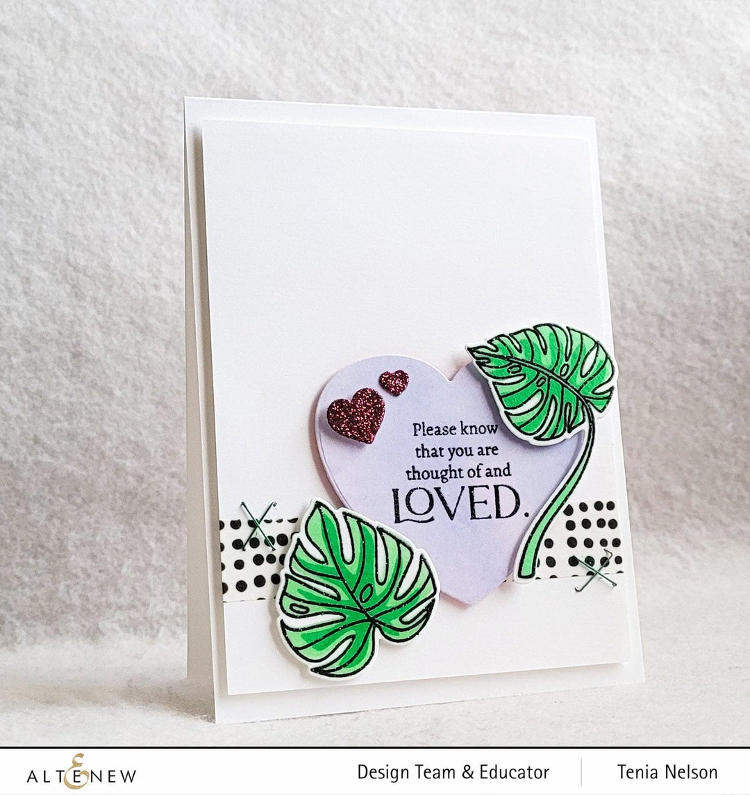 Altenew Stamp & Die & Stencil Bundle Monsteras and Quotes Stamp & Die & Stencil Bundle