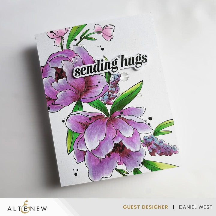Peony & Lilac Swag