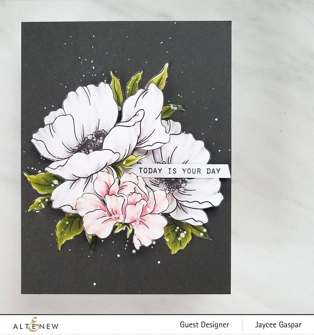 Altenew Stamp & Die & Stencil Bundle Poppy Garden Stamp & Die & Mask Stencil Bundle