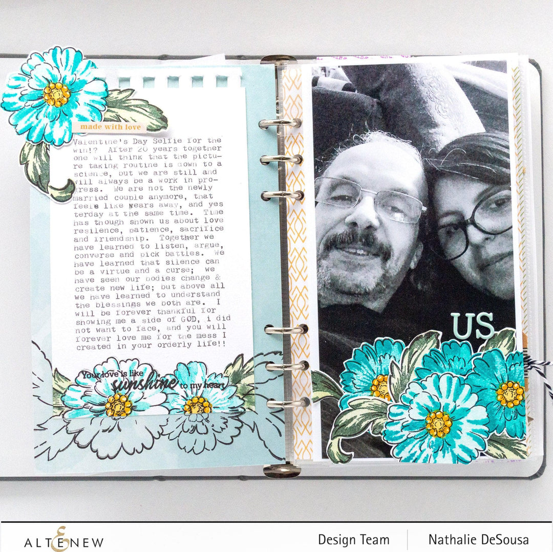 Altenew Stamp & Die & Stencil Bundle Precious Blooms Stamp & Die & Mask Stencil Bundle