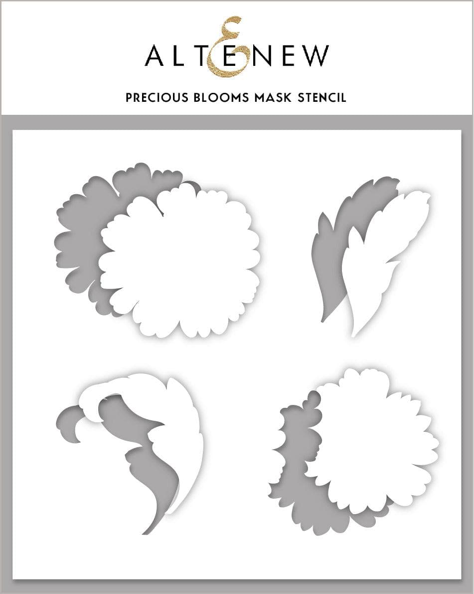 Altenew Stamp & Die & Stencil Bundle Precious Blooms Stamp & Die & Mask Stencil Bundle