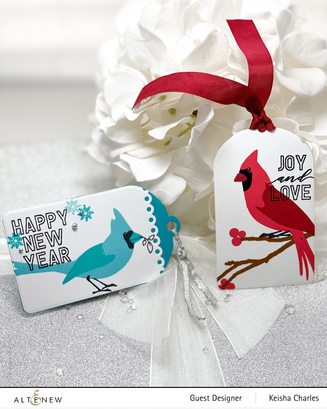 Altenew Stamp & Die & Stencil Bundle Season's Tweetings Stamp & Die & Mask Stencil Bundle