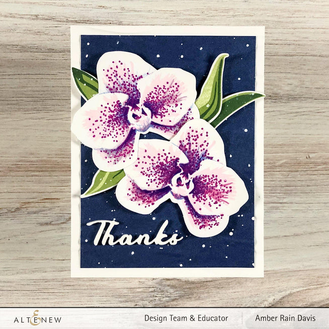 Altenew Stamp & Die & Stencil Bundle Spotted Orchid Stamp & Die & Mask Stencil Bundle
