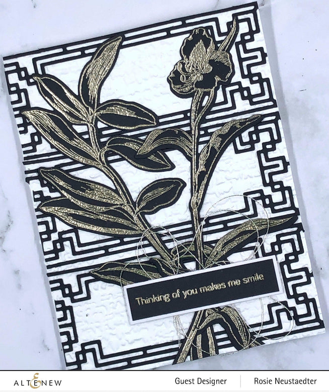 Altenew Stamp & Die & Stencil Bundle Tall Foliage