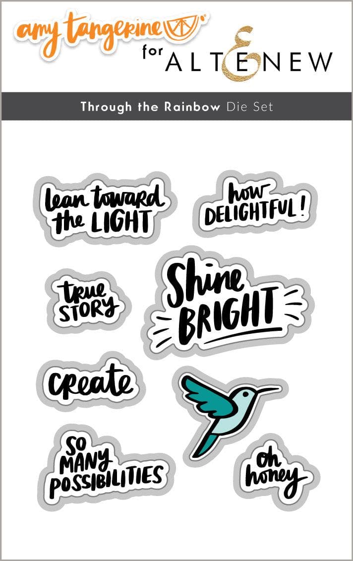 Altenew Stamp & Die Bundle Through the Rainbow