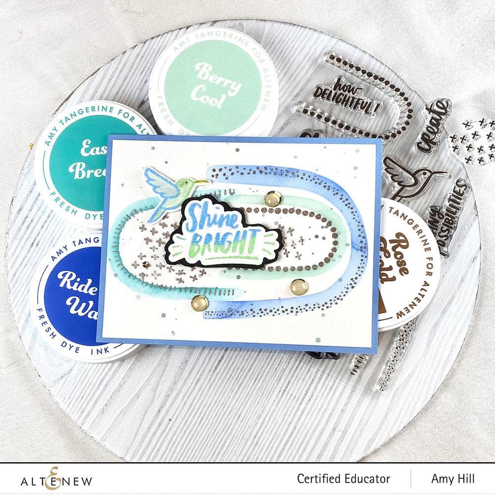 Altenew Stamp & Die Bundle Through the Rainbow
