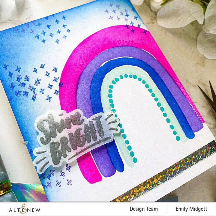 Altenew Stamp & Die Bundle Through the Rainbow