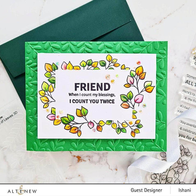 Altenew Stamp & Die & Stencil Bundle True Friends Stamp & Die & Coloring Stencil Bundle