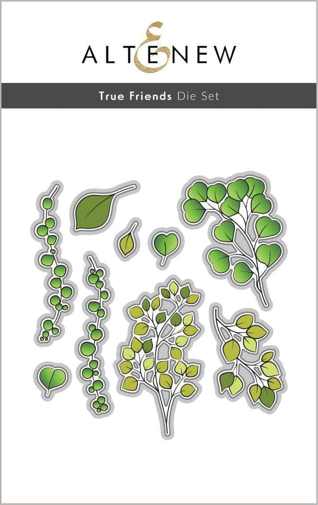 Altenew Stamp & Die & Stencil Bundle True Friends Stamp & Die & Coloring Stencil Bundle
