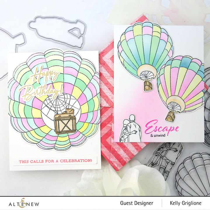 Altenew | Card Making, Scrapbooking & Paper-Crafting Supplies! Stamp & Die & Stencil Bundle Up & Away Stamp & Die & Coloring Stencil Bundle