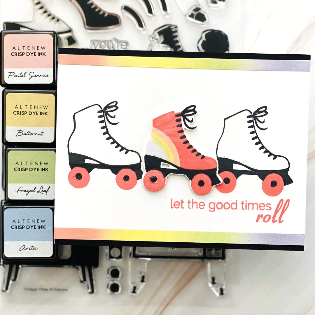Altenew Stamp & Die & Stencil Bundle Vintage Vibes Stamp & Die & Coloring Stencil Bundle