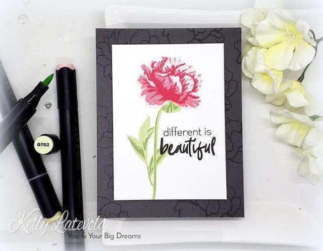 Altenew Stamp & Die & Stencil Bundle Z - Frilled Petals Stamp & Die & Mask Stencil Bundle