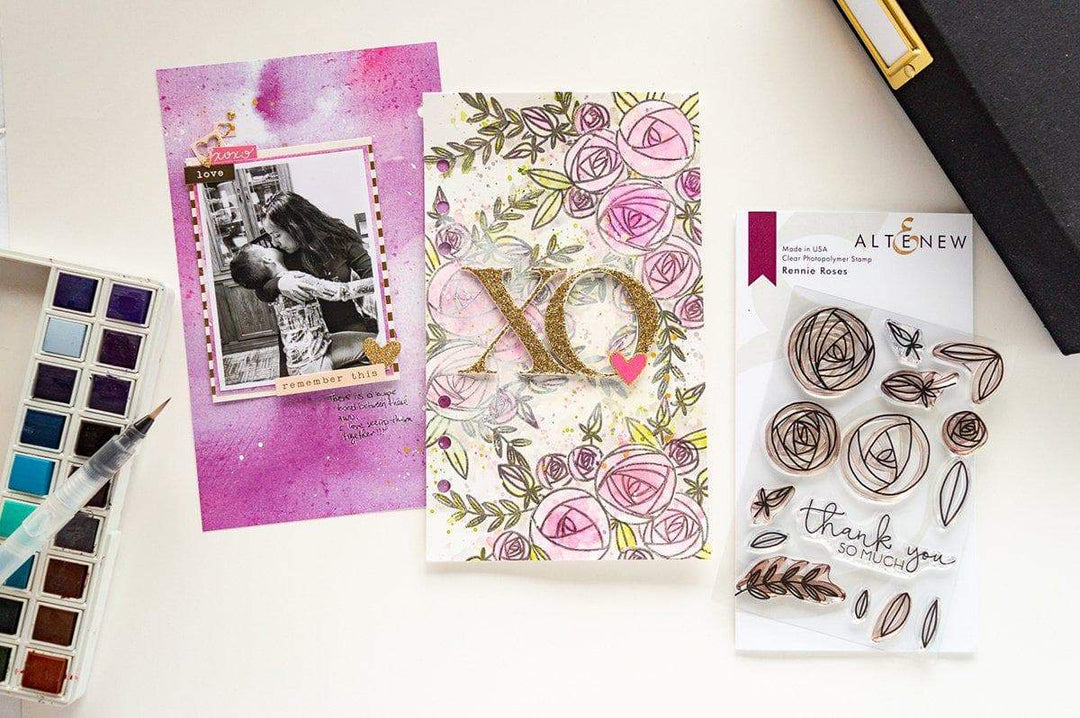 Z - Rennie Roses Stamp & Die & Mask Stencil Bundle