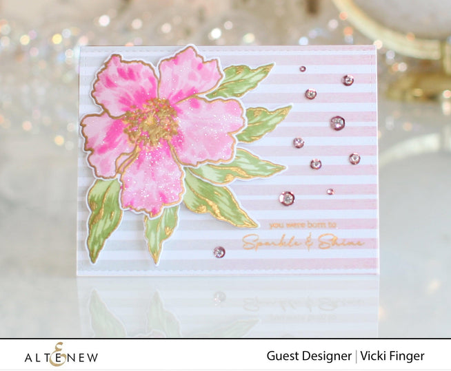 Altenew Stamp & Die & Stencil Bundle Sparkled Stamp & Die & Mask Stencil Bundle